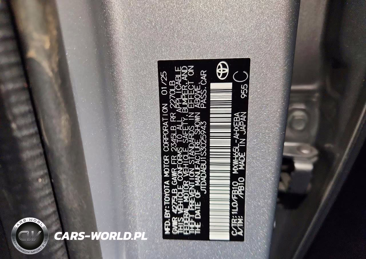 2025 Toyota Prius Le VIN:JTDADABU1S3025943 - 13