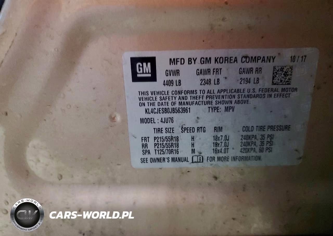 2018 Buick Encore Preferred VIN:KL4CJESB0JB563961 - 13