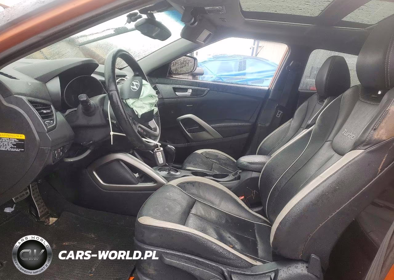 2015 Hyundai Veloster Turbo VIN:KMHTC6AE5FU222306 - 7