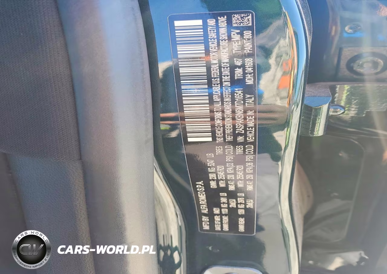 2021 Alfa Romeo Stelvio Ti VIN:ZASPAKBN6M7D16541 - 13