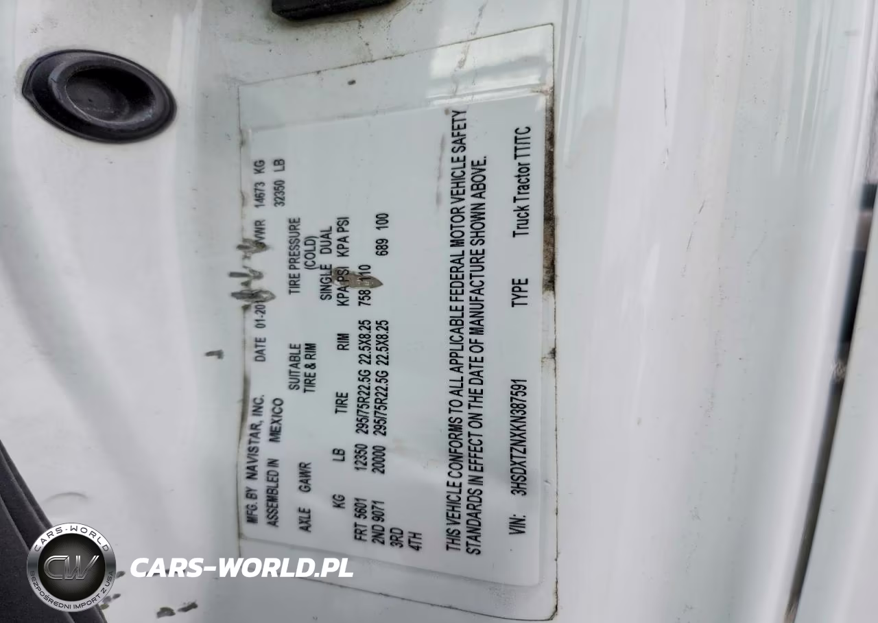 2019 International Rh613 Semi Truck VIN:3HSDXTZNXKN387591 - 10