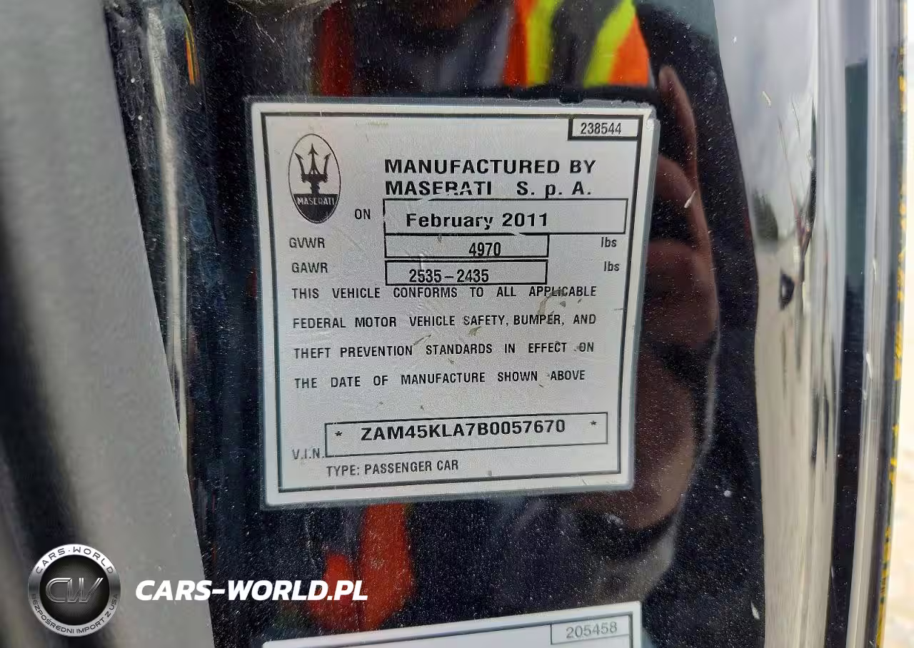 2011 Maserati Granturismo S VIN:ZAM45KLA7B0057670 - 12