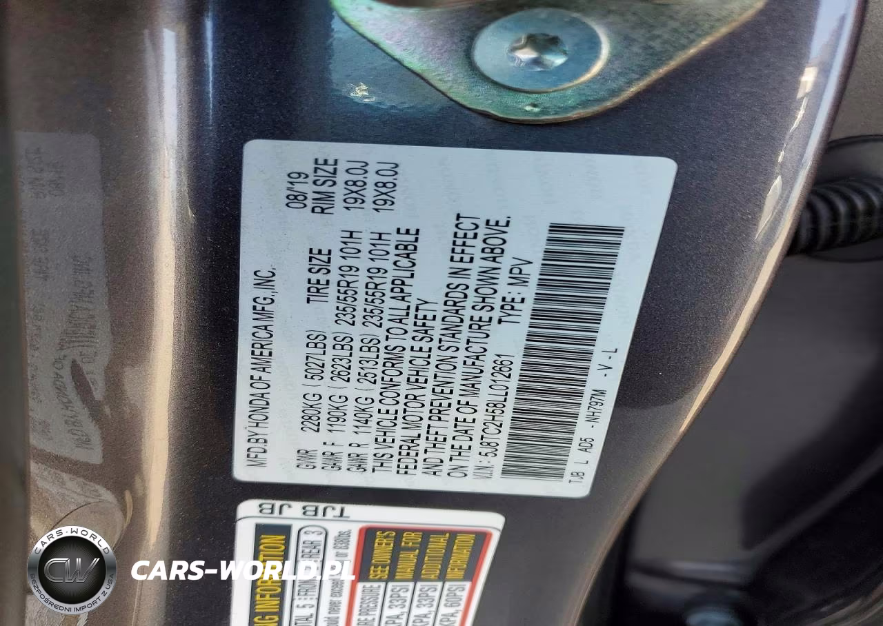 2020 Acura Rdx Technology VIN:5J8TC2H58LL012661 - 13