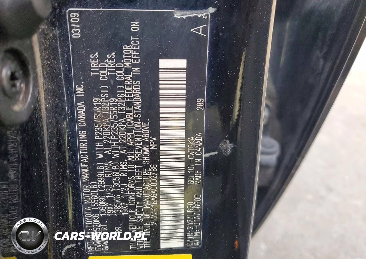 2010 Lexus Rx 350 Base VIN:2T2ZK1BA6AC002786 - 13