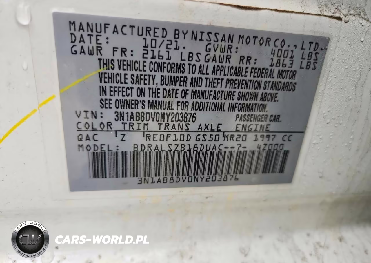 2022 Nissan Sentra Sr VIN:3N1AB8DV0NY203876 - 13
