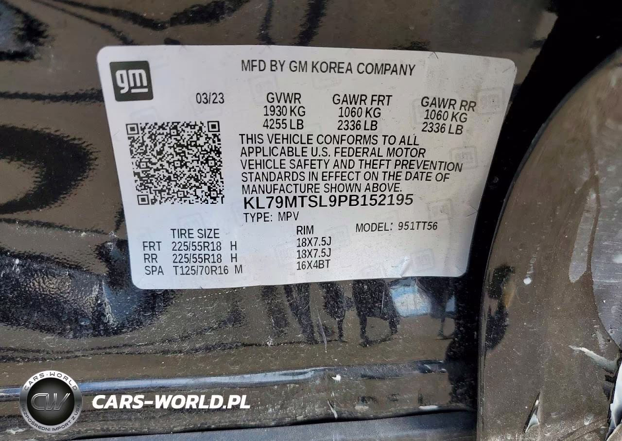 2023 Chevrolet Trailblazer Rs VIN:KL79MTSL9PB152195 - 13