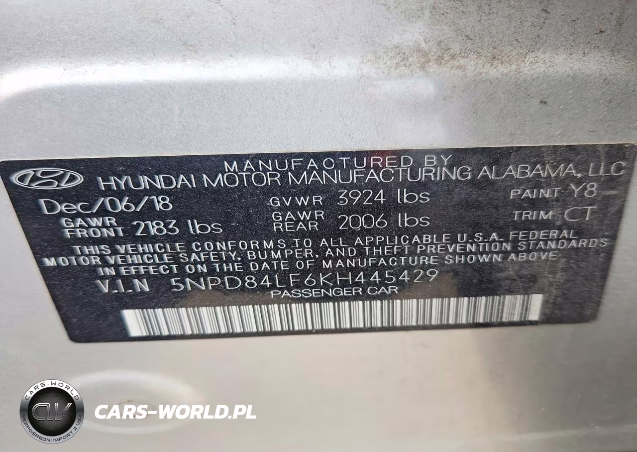 2019 Hyundai Elantra Sel VIN:5NPD84LF6KH445429 - 13