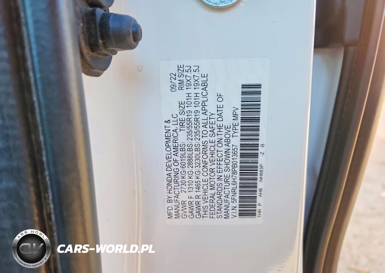 2023 Honda Odyssey Sport-L VIN:5FNRL6H78PB013657 - 13