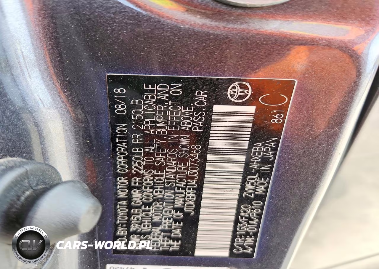 2018 Toyota Prius Two VIN:JTDKBRFU4J3073468 - 12