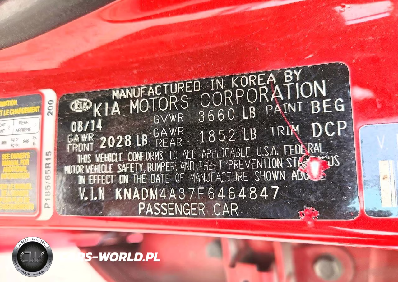 2015 Kia Rio Lx VIN:KNADM4A37F6464847 - 12