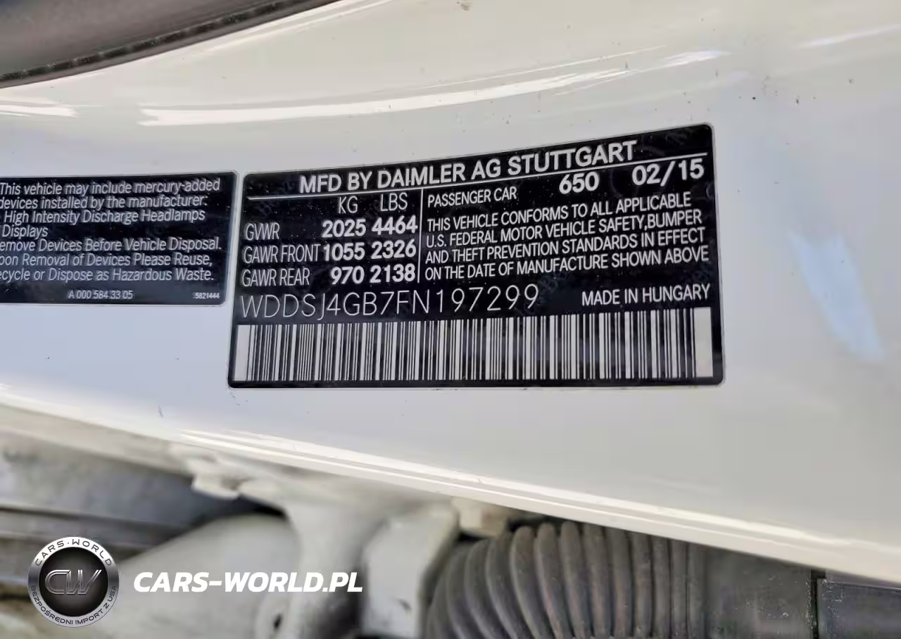 2015 Othr Cla 250 4Matic VIN:WDDSJ4GB7FN197299 - 12
