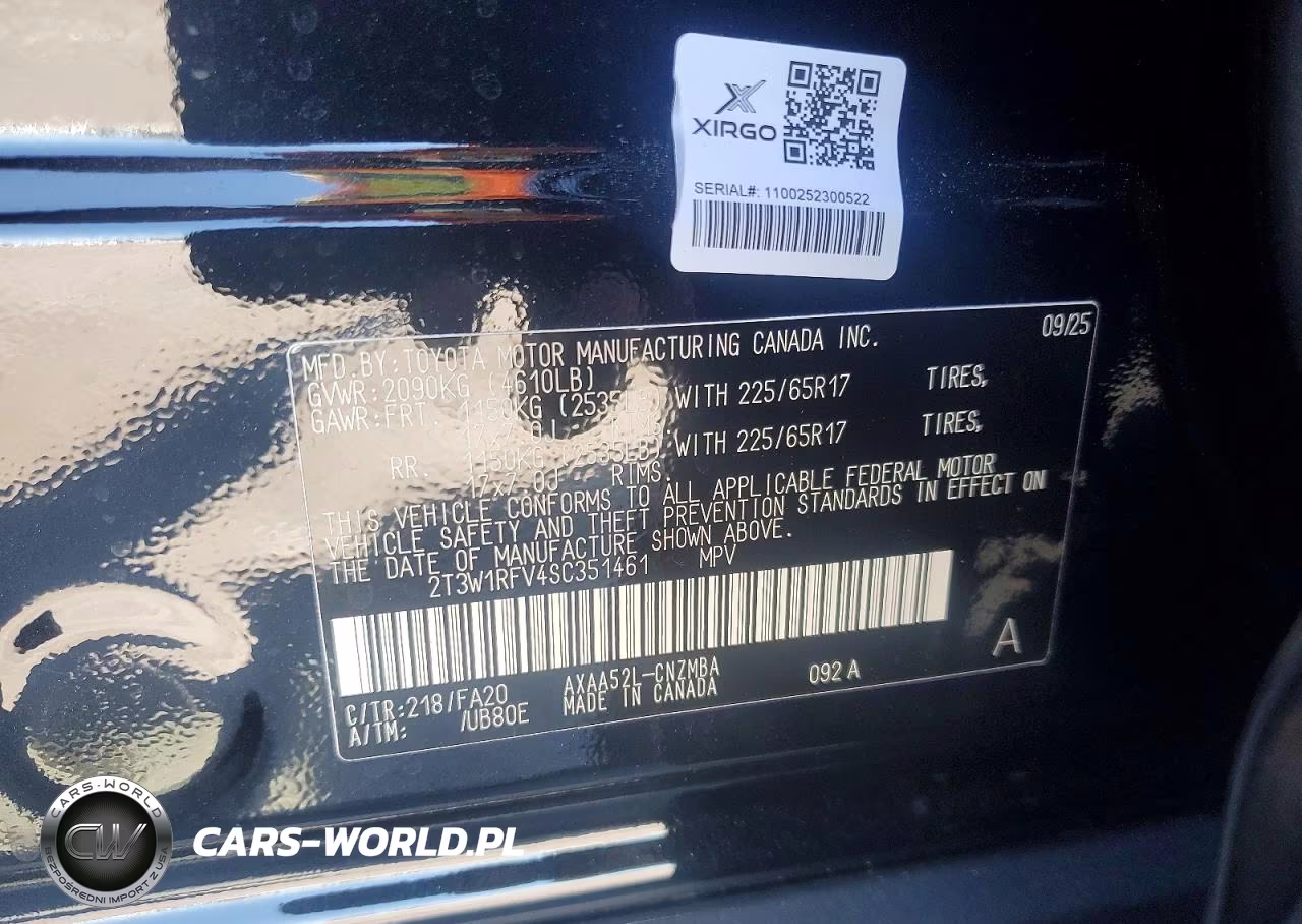 2025 Toyota Rav4 Xle VIN:2T3W1RFV4SC351461 - 13