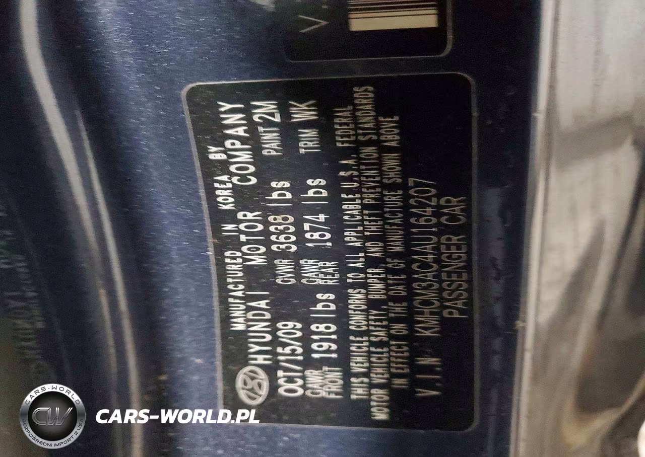 2010 Hyundai Accent Blue VIN:KMHCM3AC4AU164207 - 12