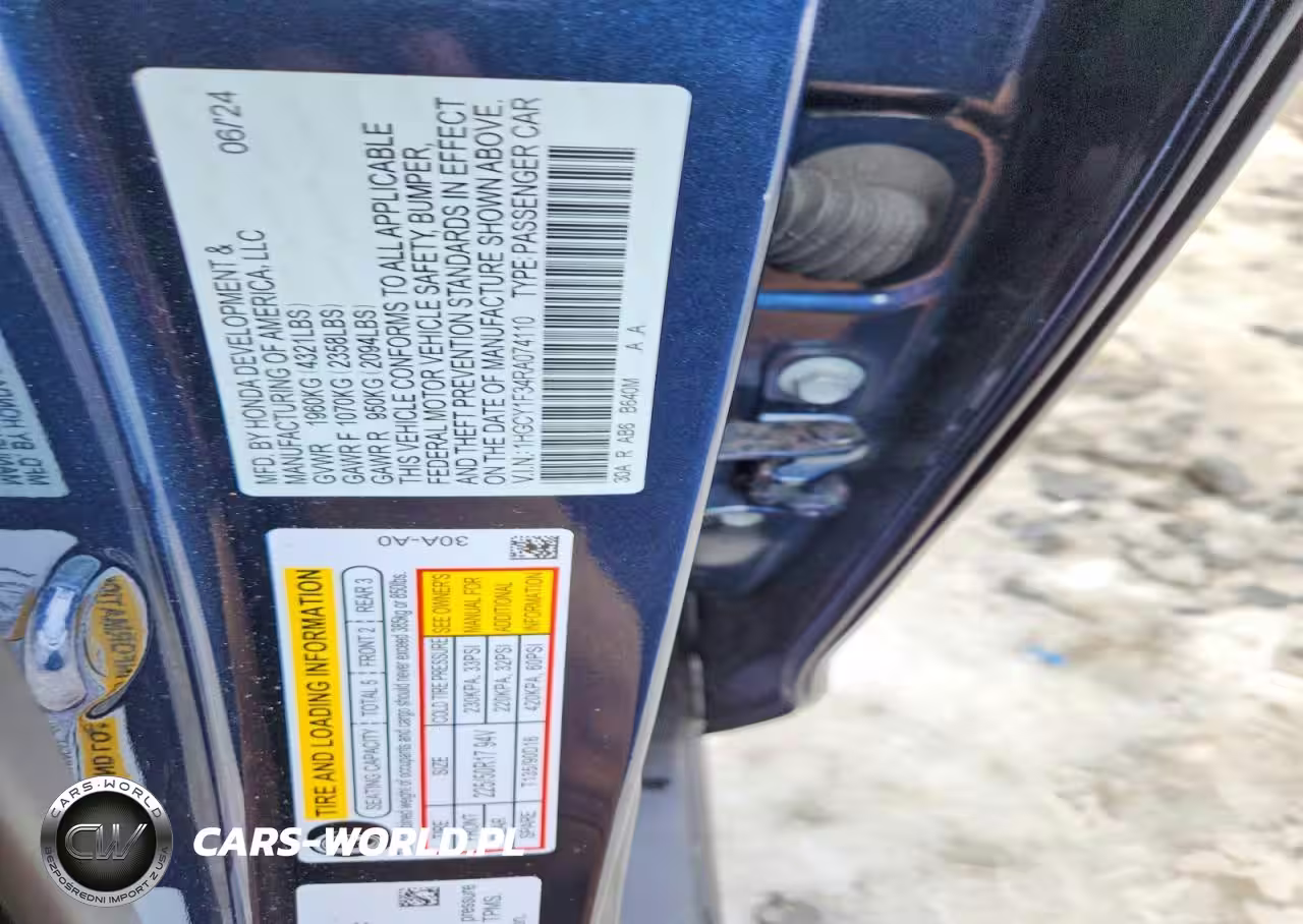 2024 Honda Accord Ex VIN:1HGCY1F34RA074110 - 12