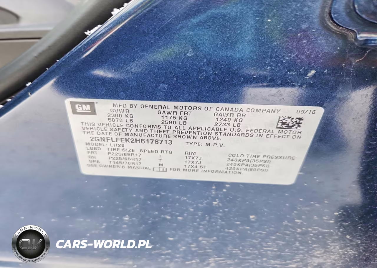 2017 Chevrolet Equinox Lt VIN:2GNFLFEK2H6178713 - 13