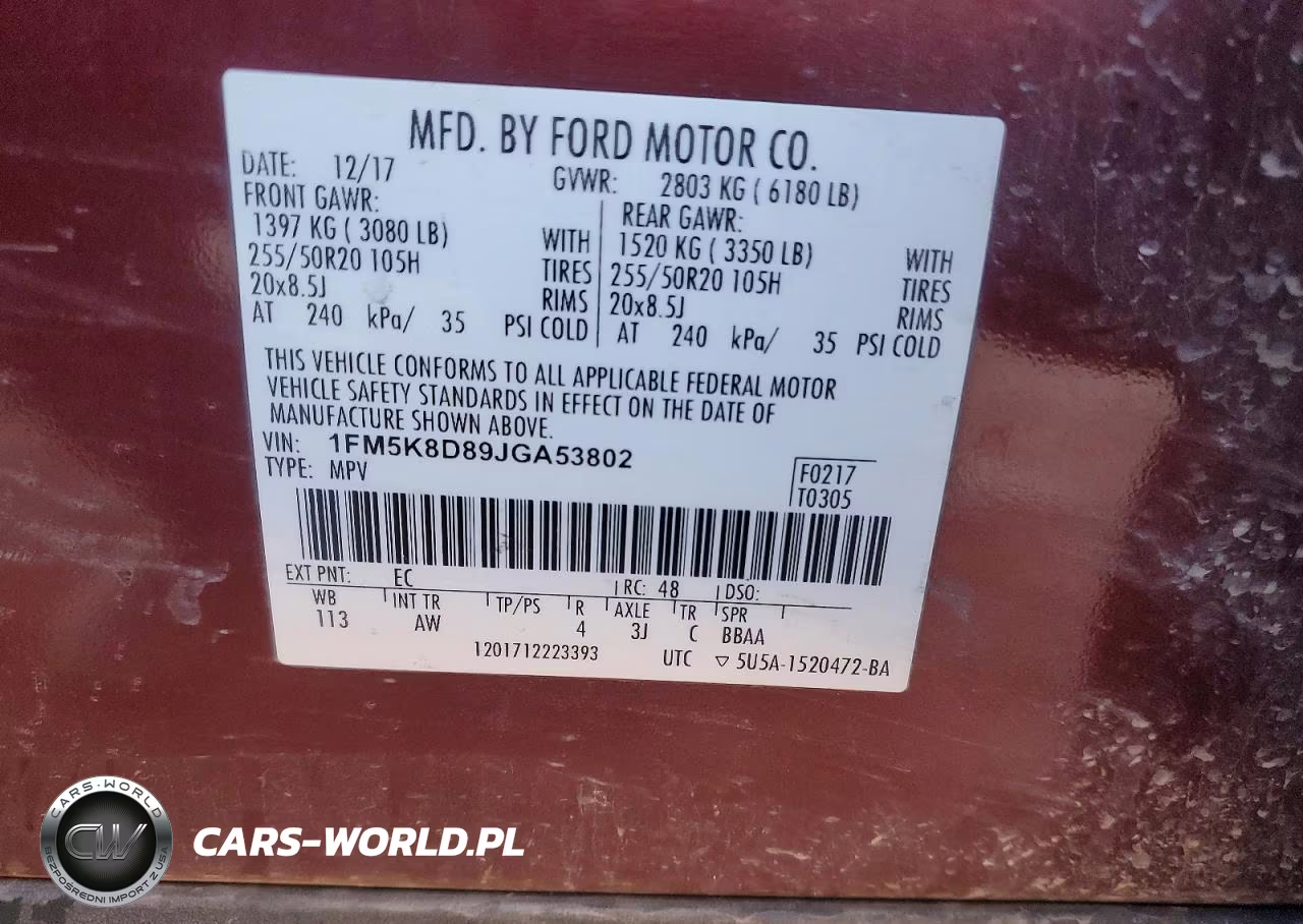 2018 Ford Explorer Xlt VIN:1FM5K8D89JGA53802 - 13