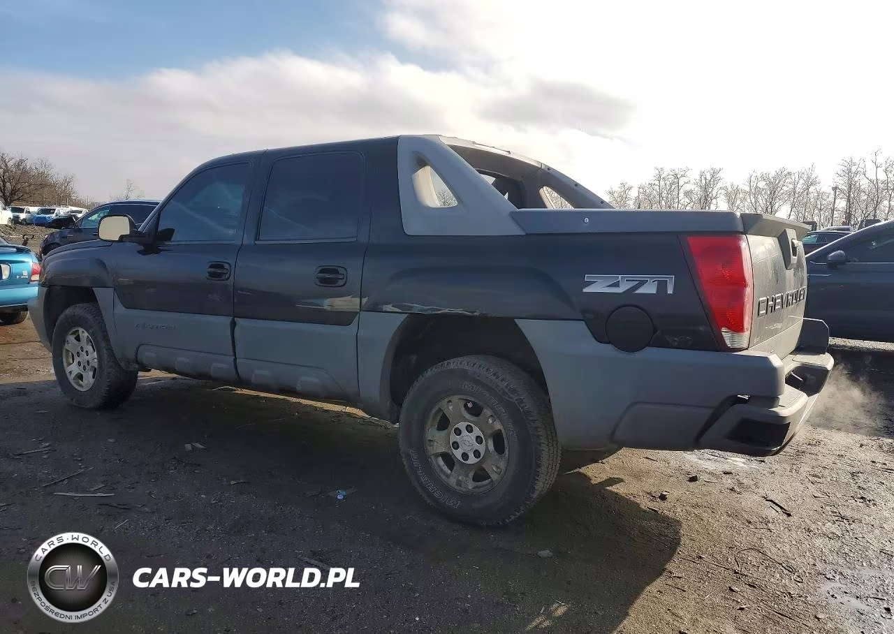2002 Chevrolet Avalanche K1500 VIN:3GNEK13T72G185794 - 2
