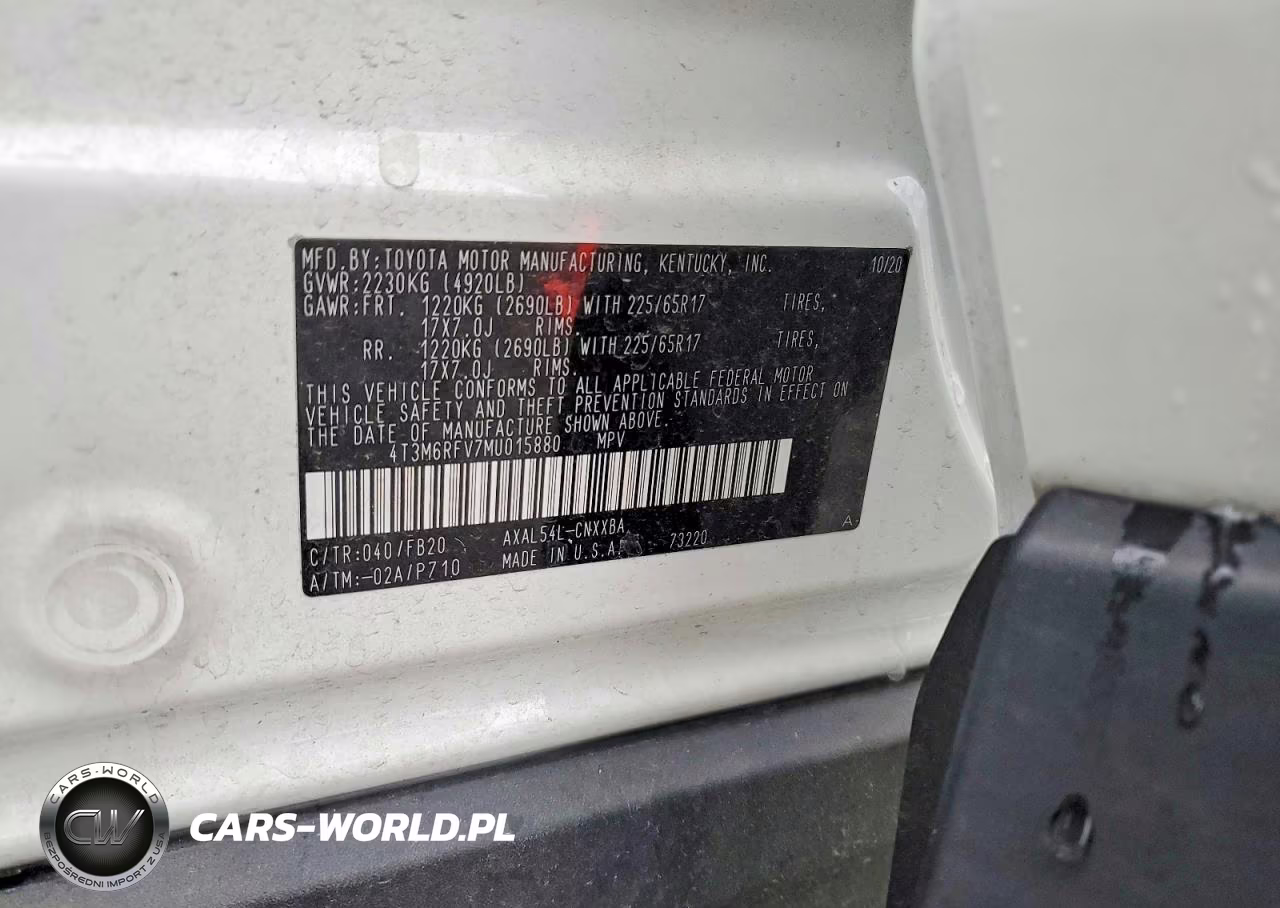 2021 Toyota Rav4 Le VIN:4T3M6RFV7MU015880 - 14