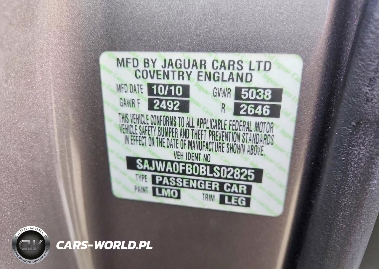 2011 Jaguar Xf Xf VIN:SAJWA0FB0BLS02825 - 12