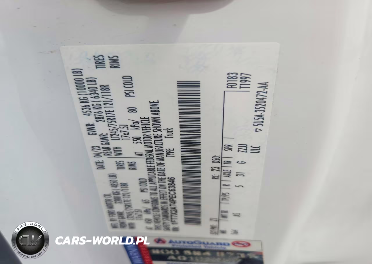2023 Ford F250 Super Duty VIN:1FT7X2AT4PEC63846 - 12