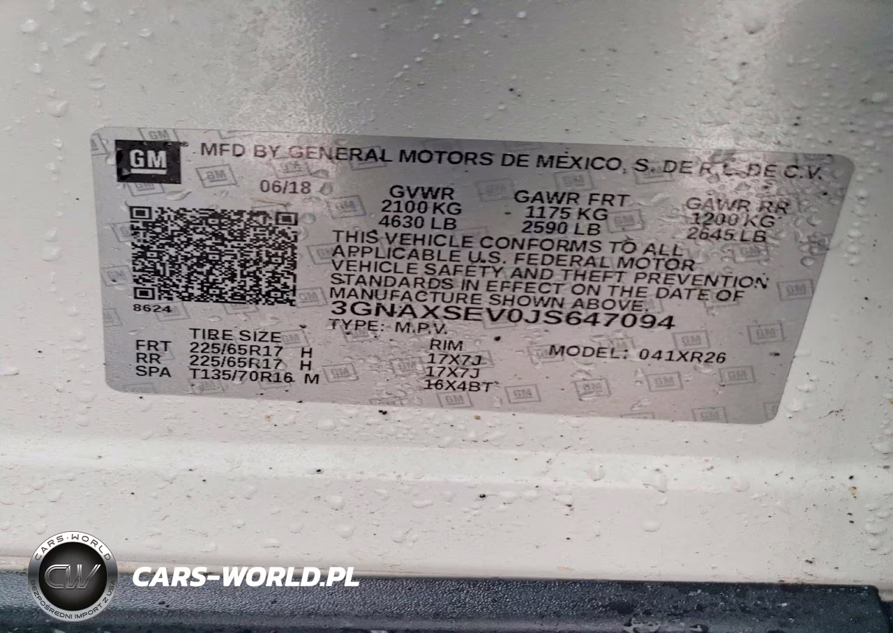 2018 Chevrolet Equinox Lt VIN:3GNAXSEV0JS647094 - 13