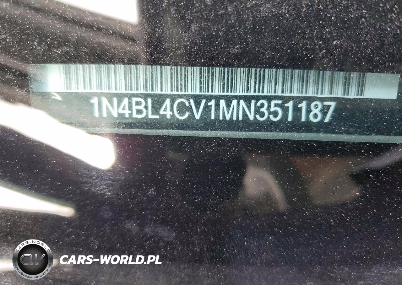 2021 Nissan Altima 2.5 Sr VIN:1N4BL4CV1MN351187 - 12