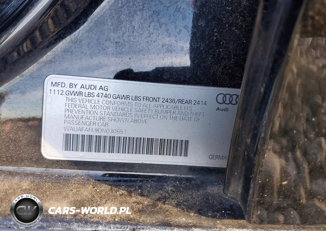2013 Audi A4 Premium VIN:WAUAFAFL9DN030551 - 12