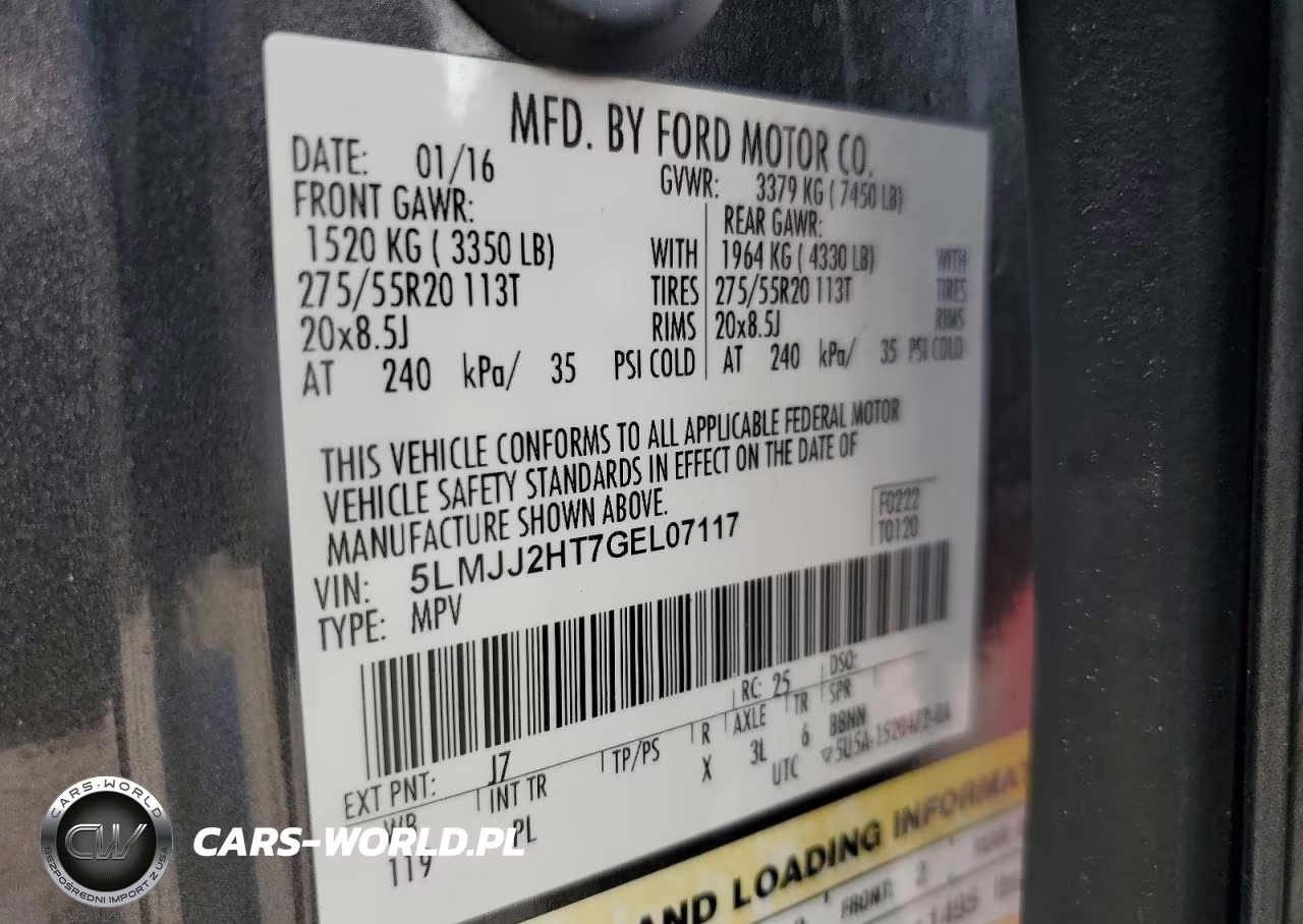 2016 Lincoln Navigator Select VIN:5LMJJ2HT7GEL07117 - 14