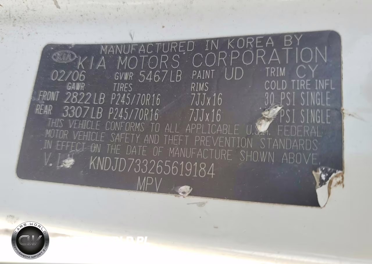 2006 Kia Sorento VIN:KNDJD733265619184 - 13