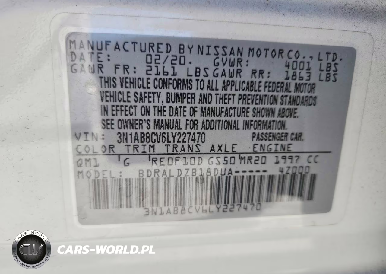 2020 Nissan Sentra Sv VIN:3N1AB8CV6LY227470 - 13