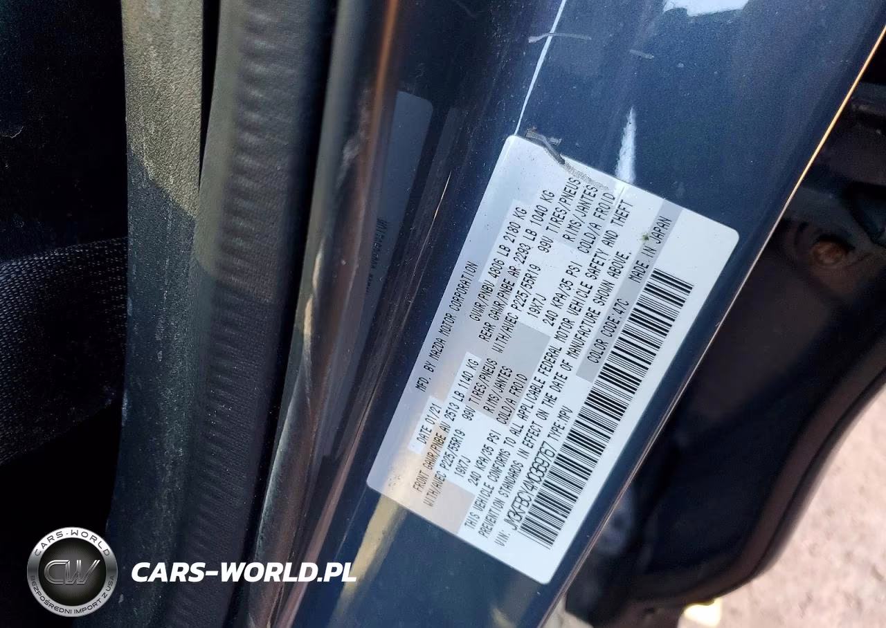 2021 Mazda Cx-5 Carbon Edition VIN:JM3KFBCY4M0369767 - 12