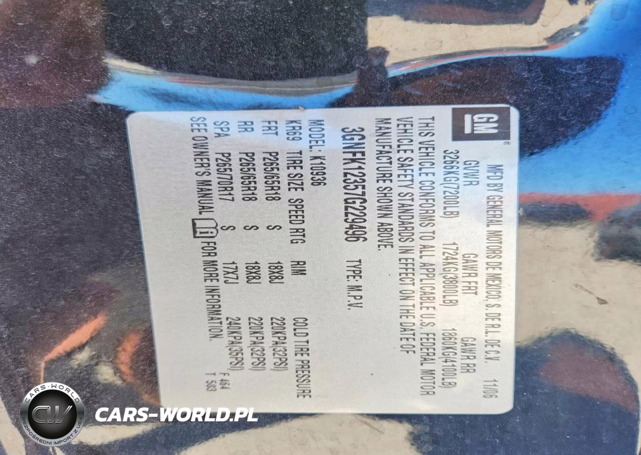 2007 Chevrolet Avalanche K1500 VIN:3GNFK12357G229496 - 12