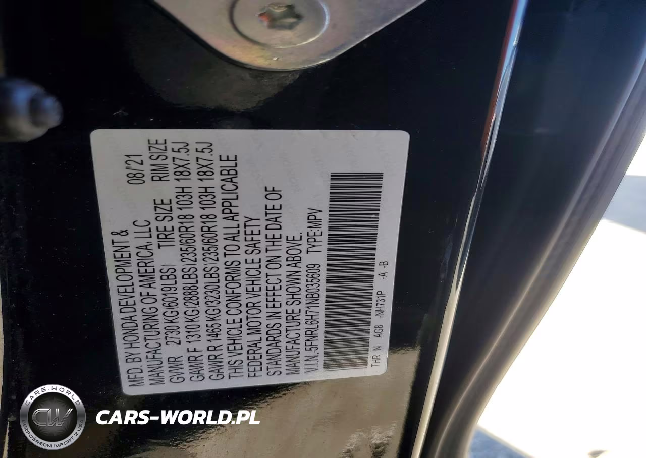 2022 Honda Odyssey Exl VIN:5FNRL6H71NB035609 - 12