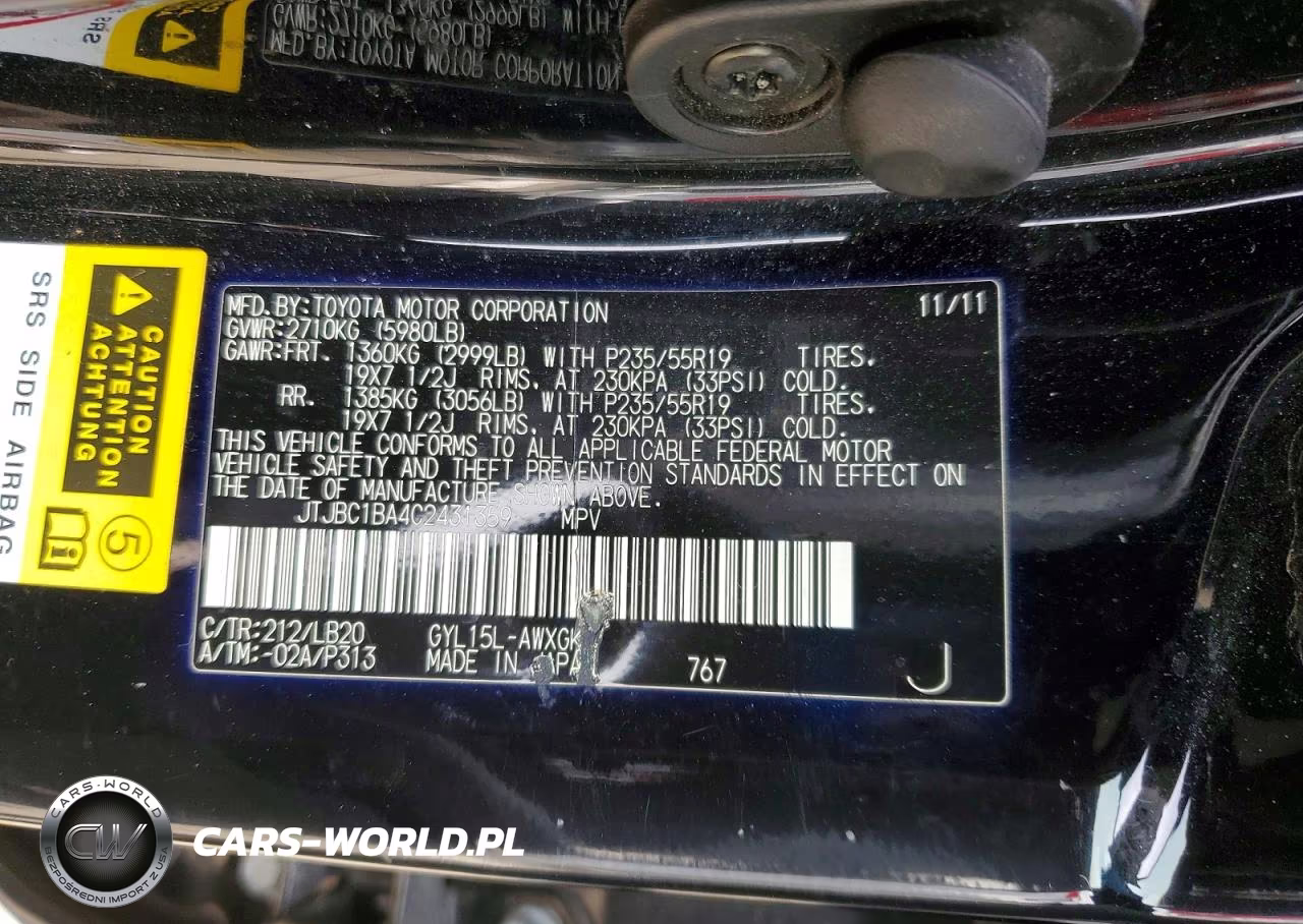 2012 Lexus Rx 450H VIN:JTJBC1BA4C2431359 - 14