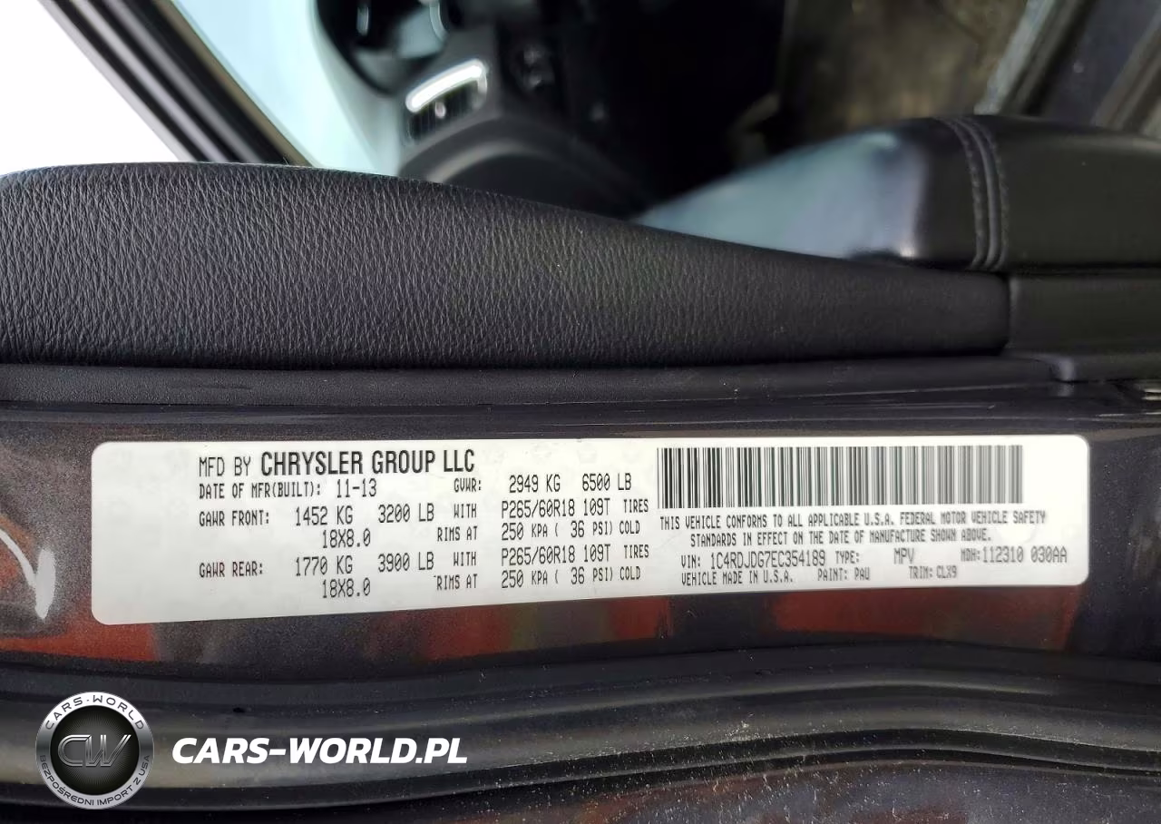 2014 Dodge Durango Limited VIN:1C4RDJDG7EC354189 - 13