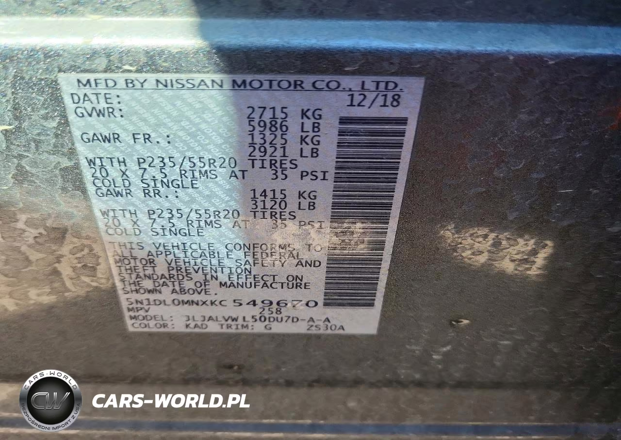 2019 Infiniti Qx60 Luxe VIN:5N1DL0MNXKC549670 - 13