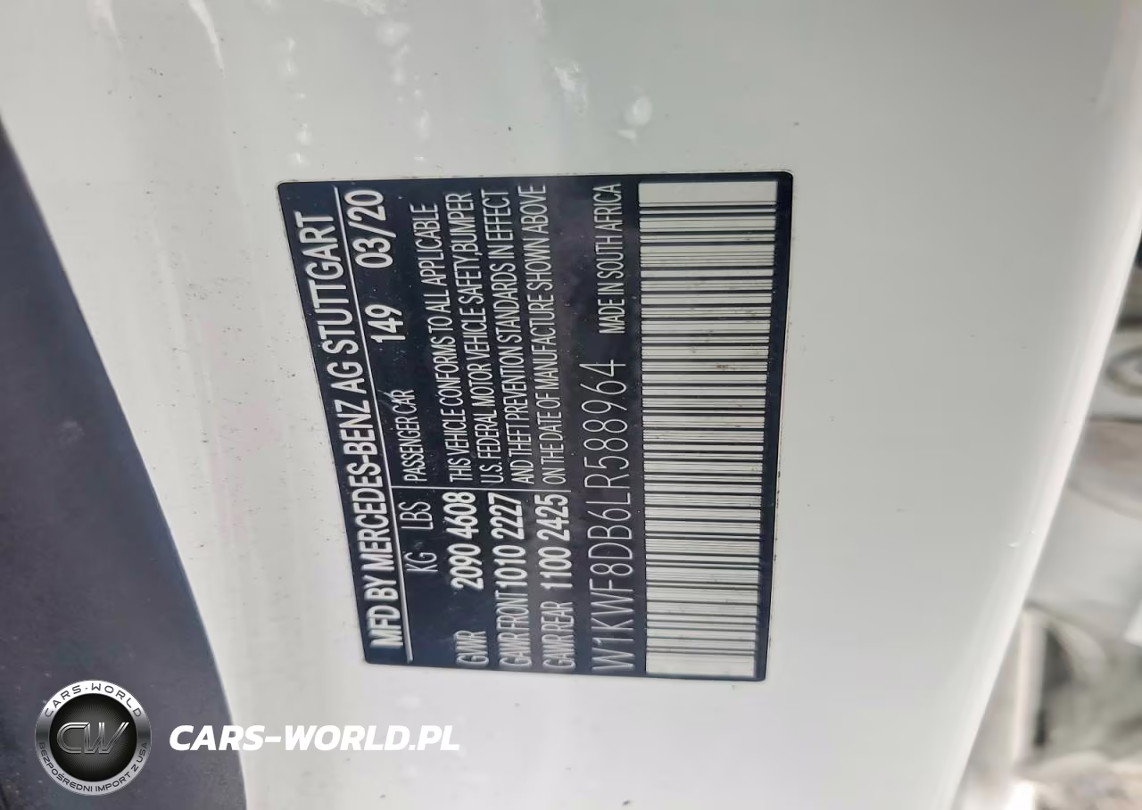 2020 Mercedes Benz C 300 VIN:W1KWF8DB6LR588964 - 12