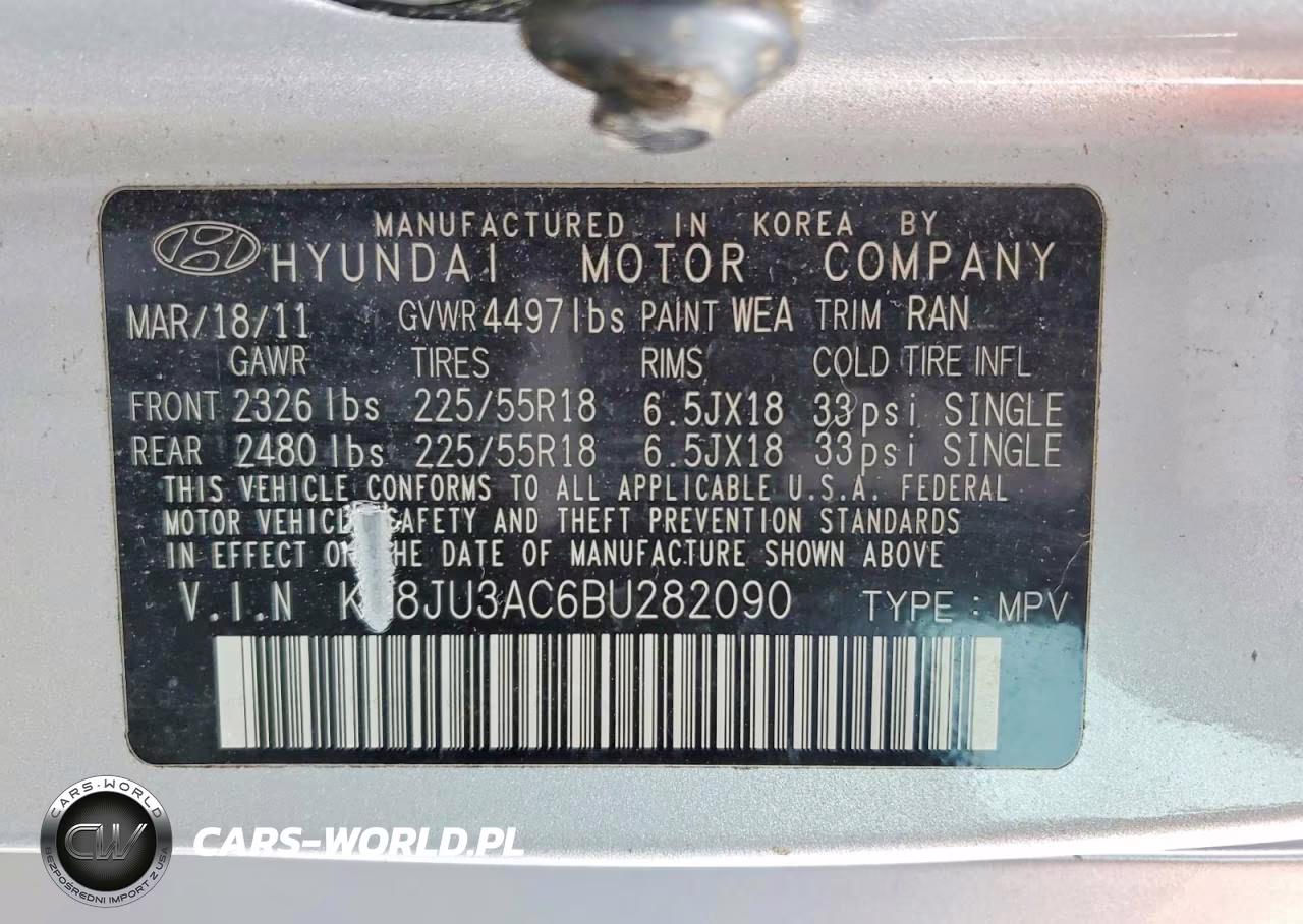2011 Hyundai Tucson Limited VIN:KM8JU3AC6BU282090 - 14