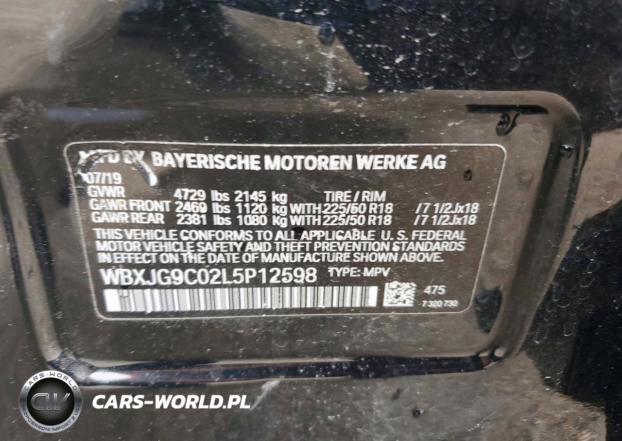 2020 BMW X1 xDrive28I VIN:WBXJG9C02L5P12598 - 14