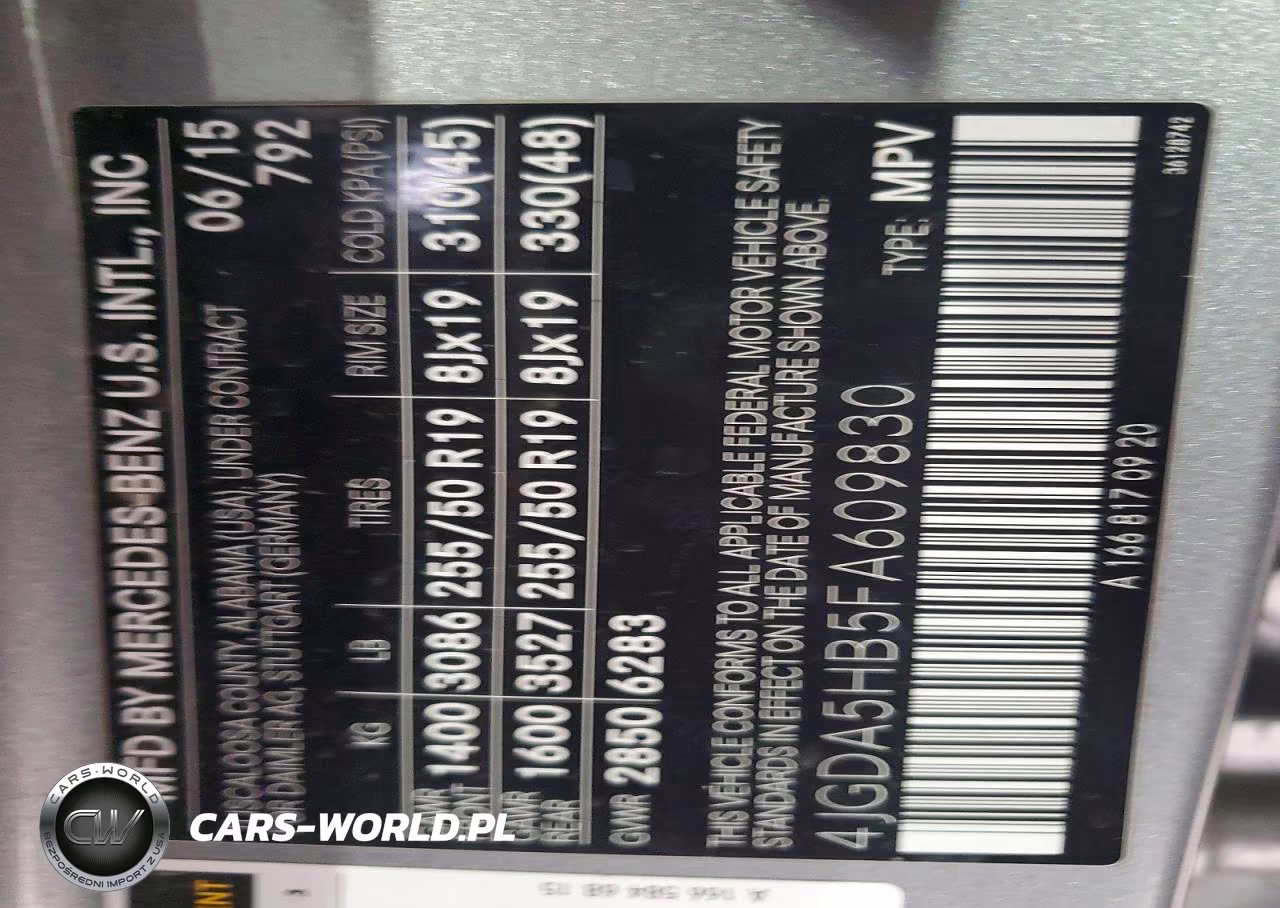 2015 Mercedes-Benz Ml 350 4Matic VIN:4JGDA5HB5FA609830 - 12