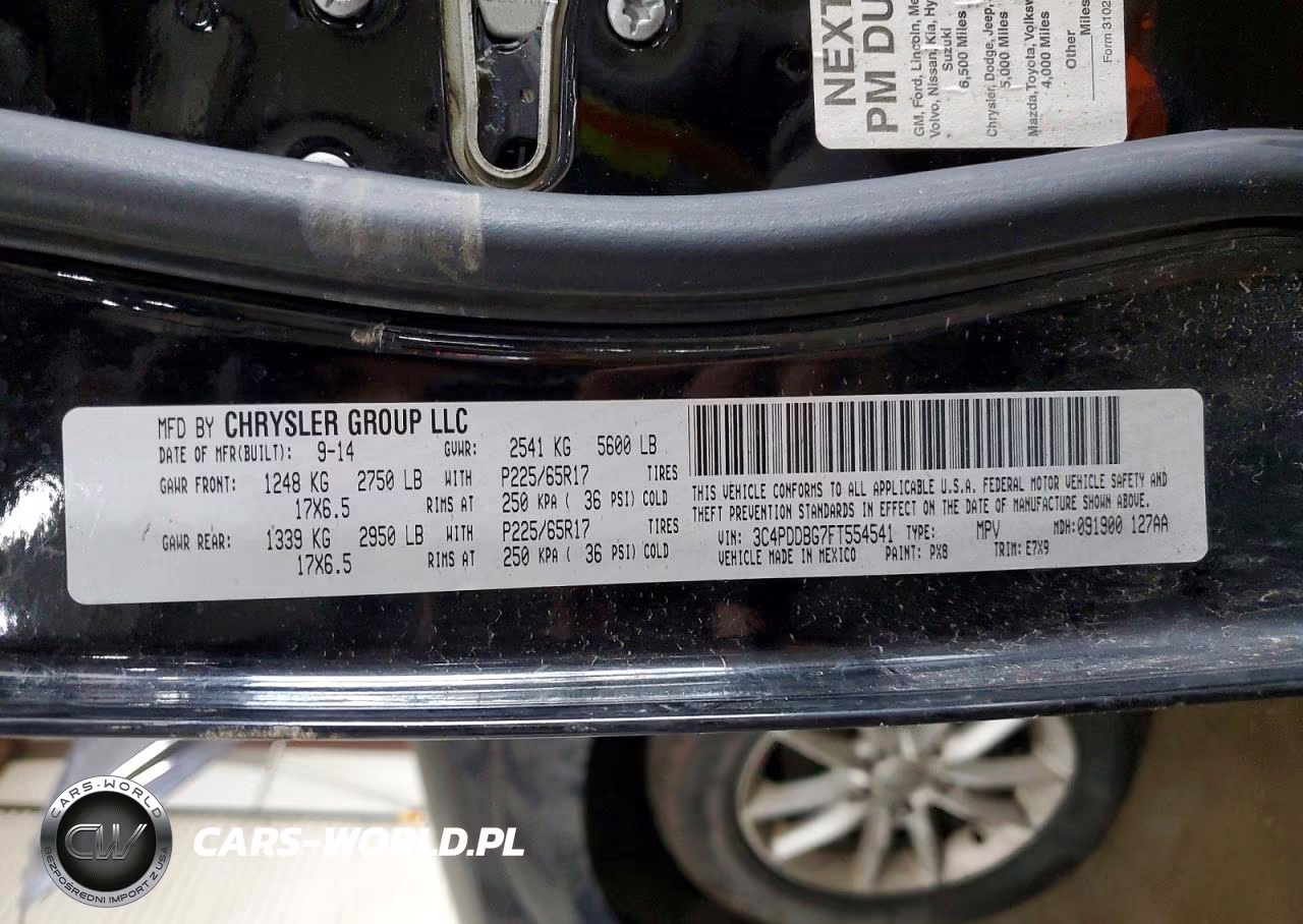 2015 Dodge Journey Sxt VIN:3C4PDDBG7FT554541 - 13