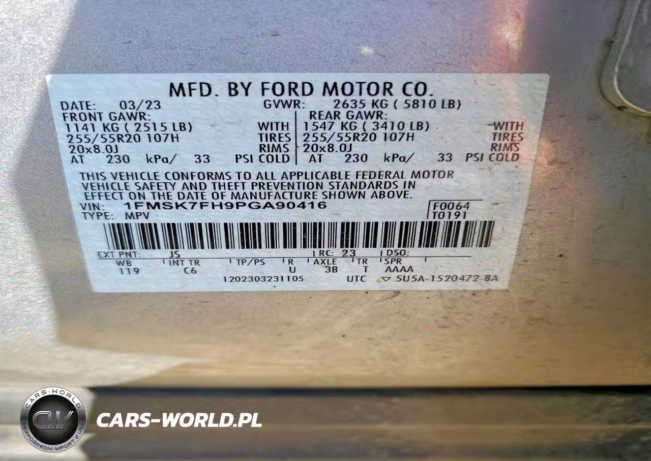 2023 Ford Explorer Limited VIN:1FMSK7FH9PGA90416 - 13