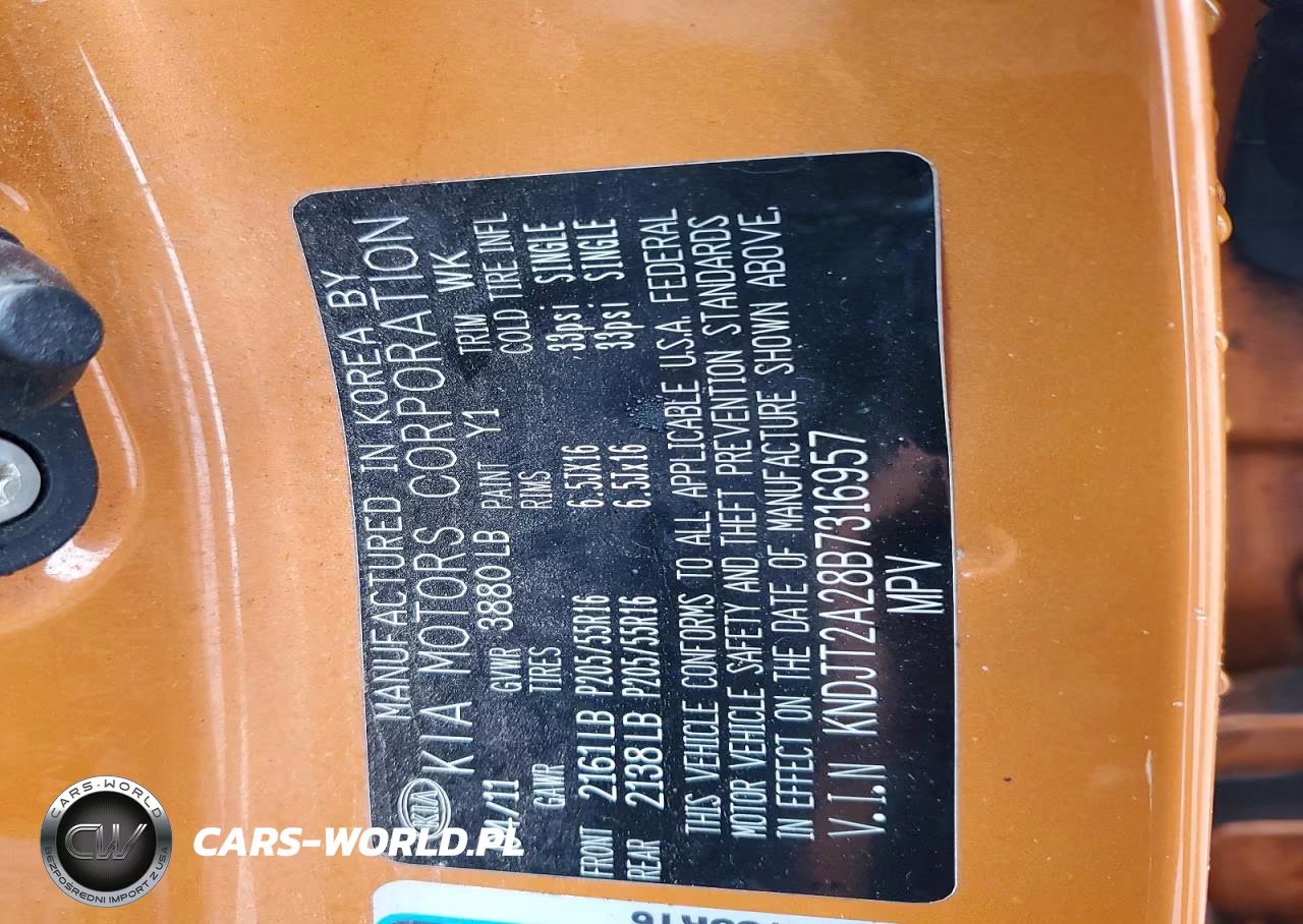 2011 Kia Soul + VIN:KNDJT2A28B7316957 - 12