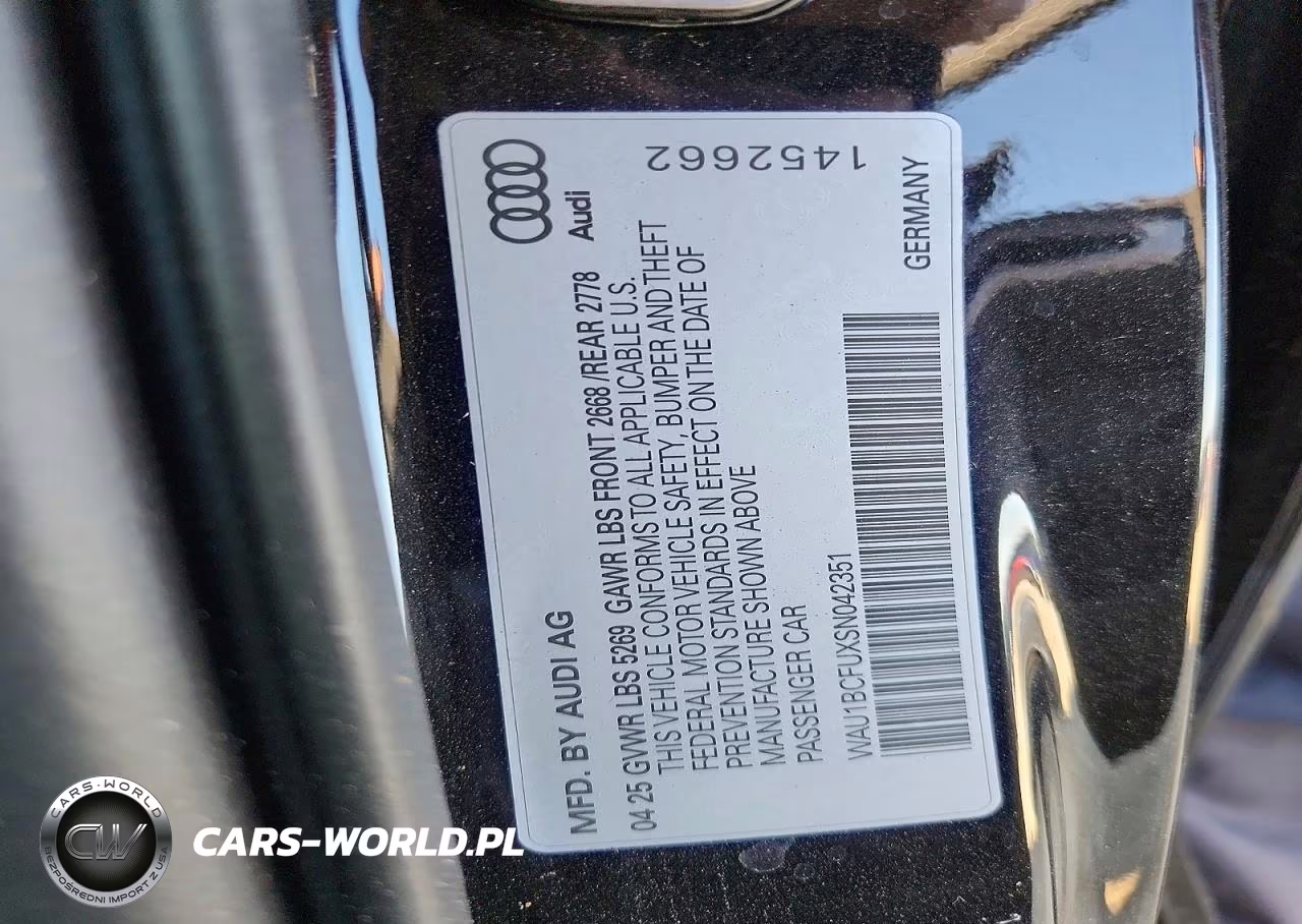 2025 Audi A5 Premium VIN:WAU1BCFUXSN042351 - 13