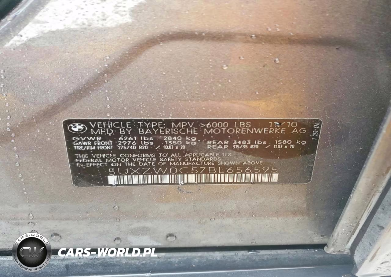 2011 BMW X5 xDrive35D VIN:5UXZW0C57BL656595 - 13