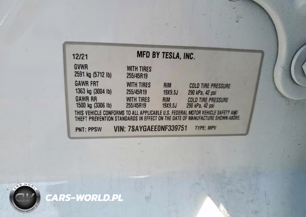 2022 Tesla Model Y VIN:7SAYGAEE0NF339751 - 13