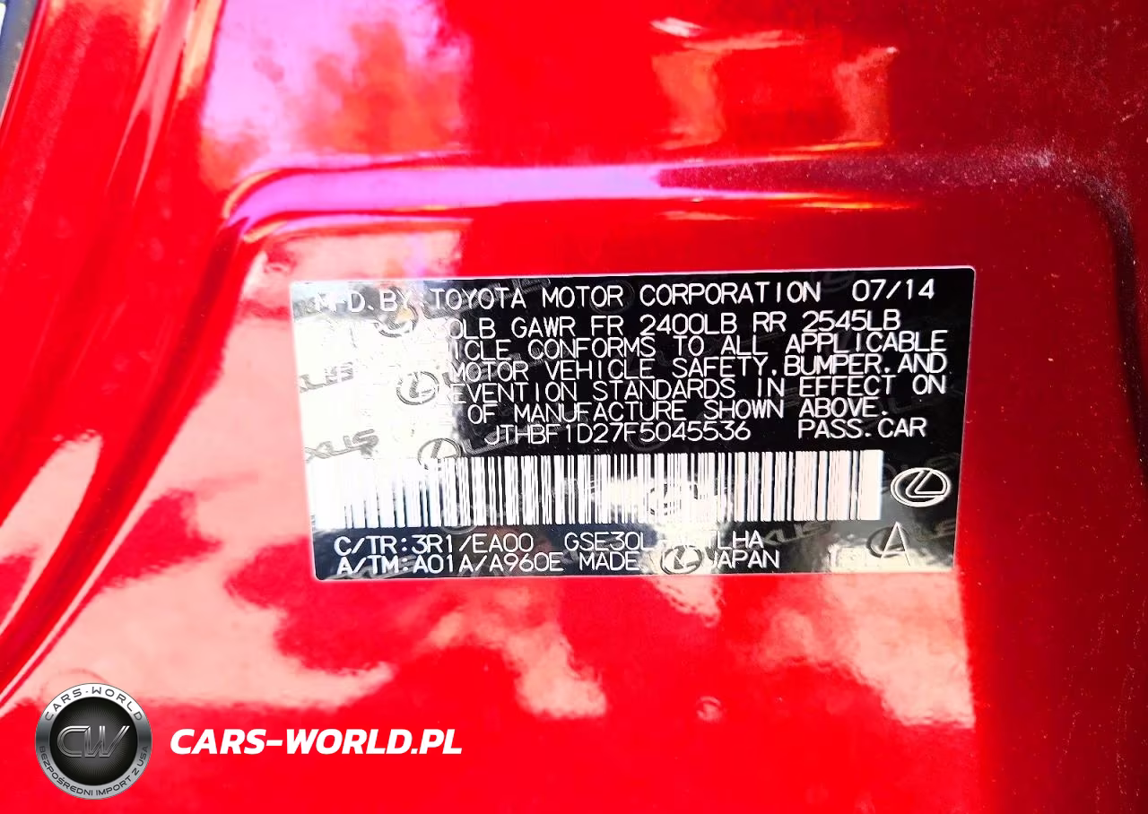 2015 Lexus Is 250 VIN:JTHBF1D27F5045536 - 12