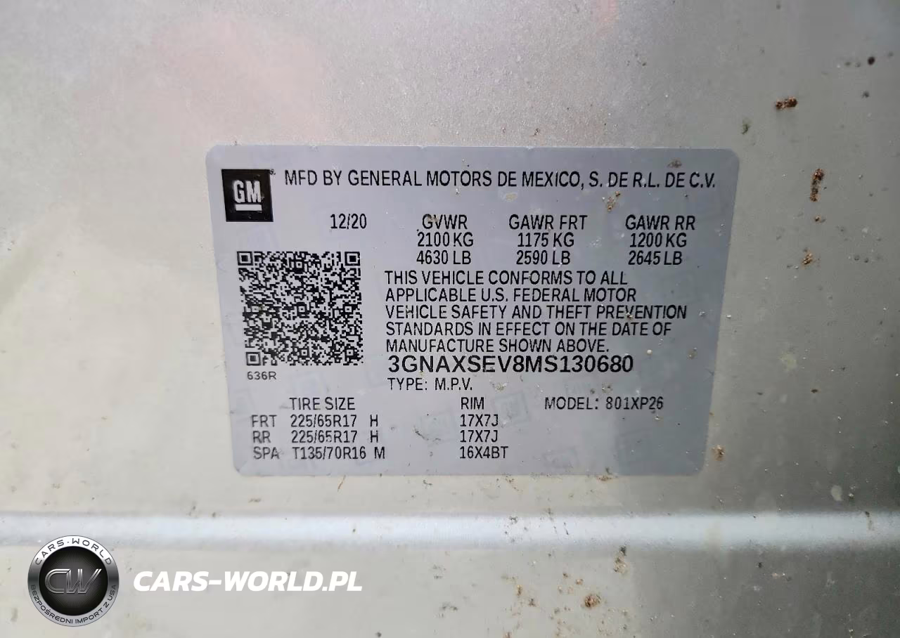2021 Chevrolet Equinox Ls VIN:3GNAXSEV8MS130680 - 13
