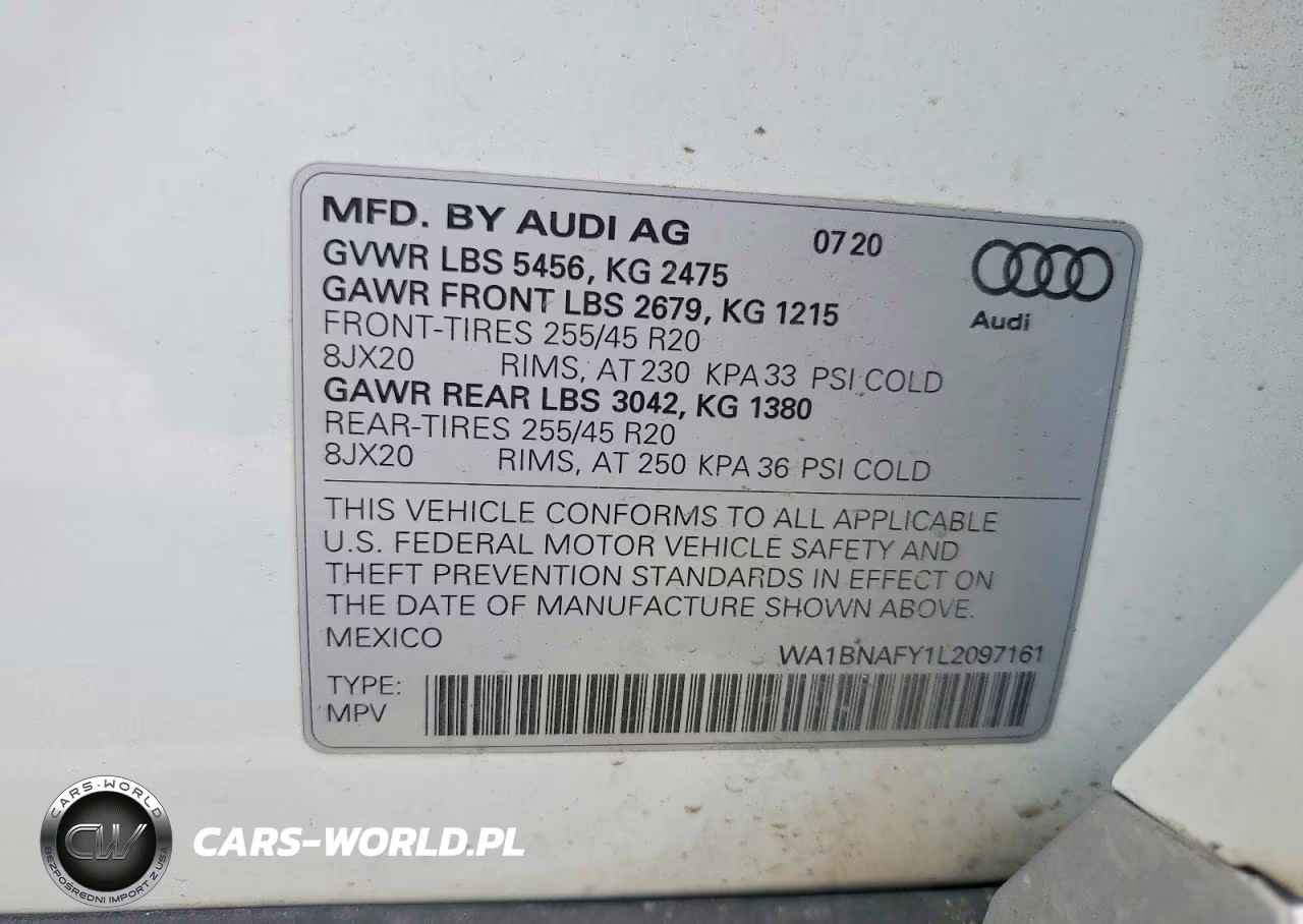 2020 Audi Q5 Premium Plus VIN:WA1BNAFY1L2097161 - 13
