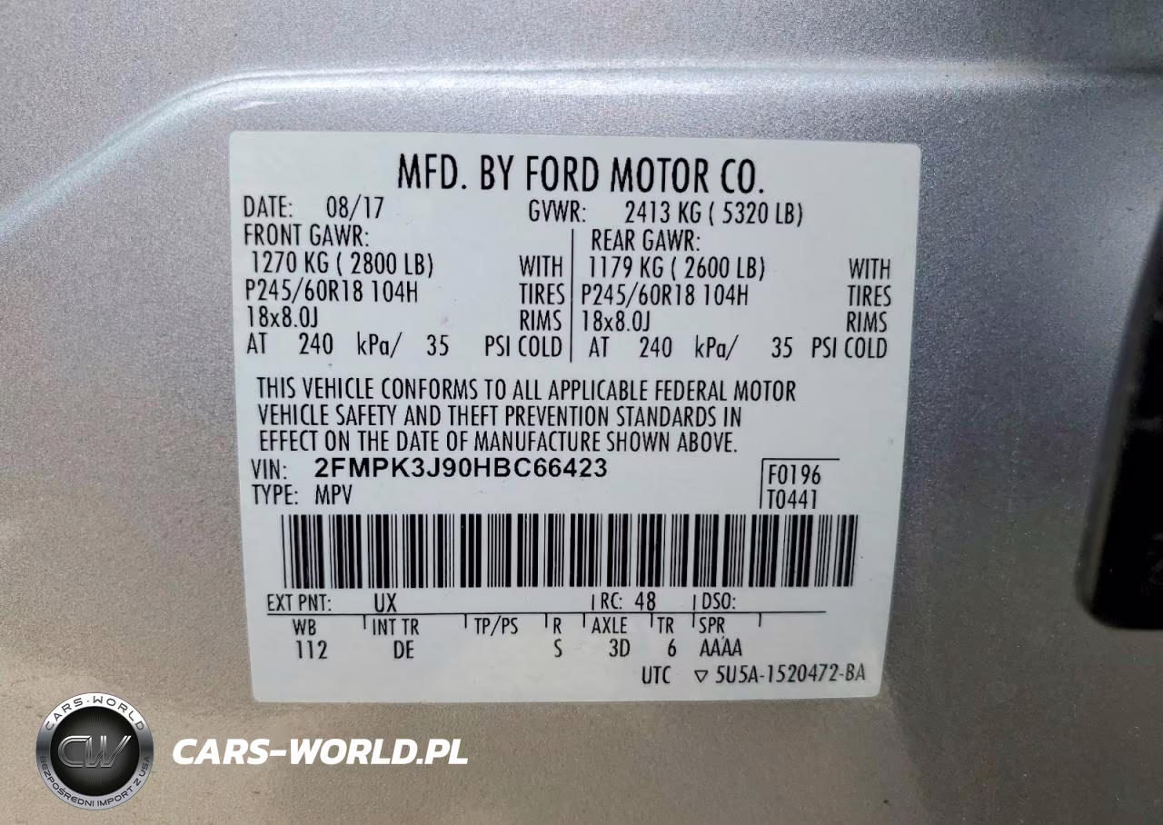 2017 Ford Edge Sel VIN:2FMPK3J90HBC66423 - 13
